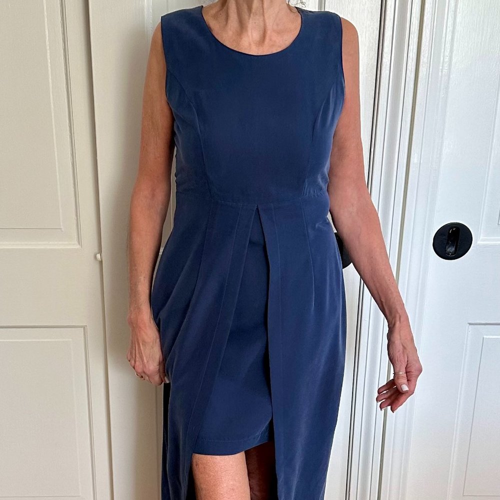 Midi/Mini combo dress, size 4 (38 EUR) from Paris, deep blue